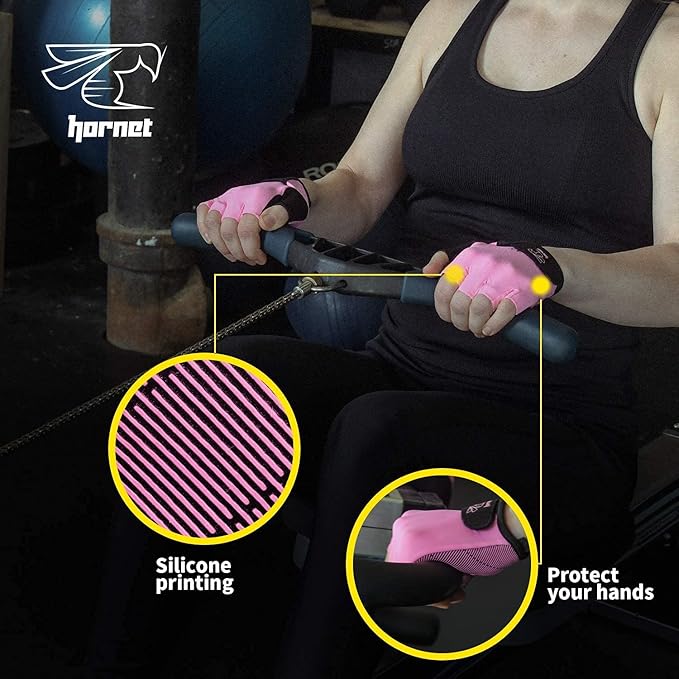 Hornet Watersports Light Pink Rowing Gloves for Women Ideal for Indoor Rowing, Sculling, Kayak, SUP, Outrigger Canoe, Dragon Boat and Other Watersports