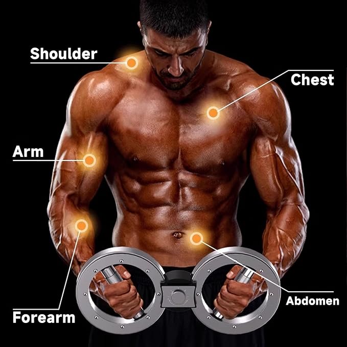 Burn Machine 10 Pounds Multifunctional Spinning Burn Rotator Machine Resistance Adjustable Arm Exercisr Gripster Forearm Trainer 360 Degree Rotatable Home Gym Arm and Shoulder Strength Trainer