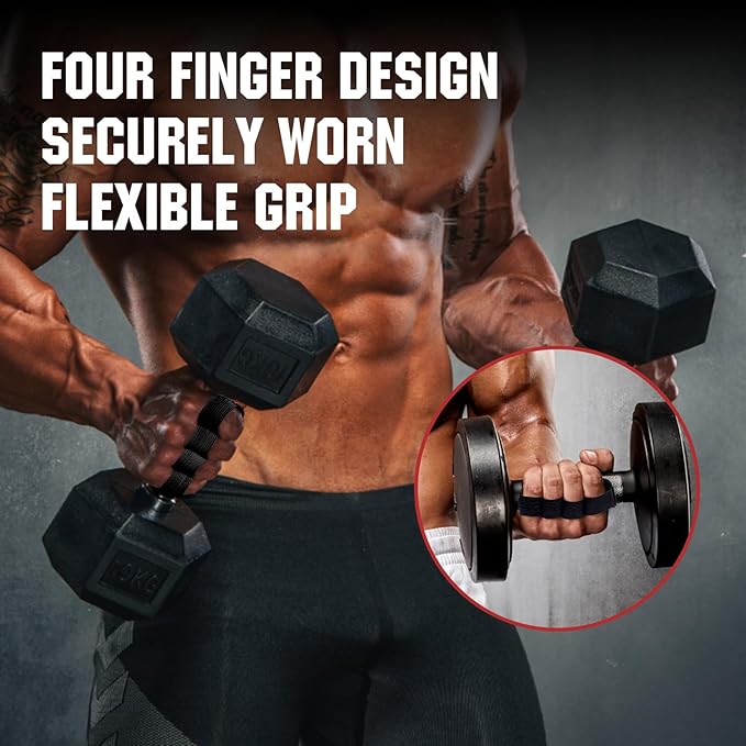 Anti-Slip Workout Grips, Ergonomic Palm Protection for Weight Lifting, Pull-Ups & Gym Training