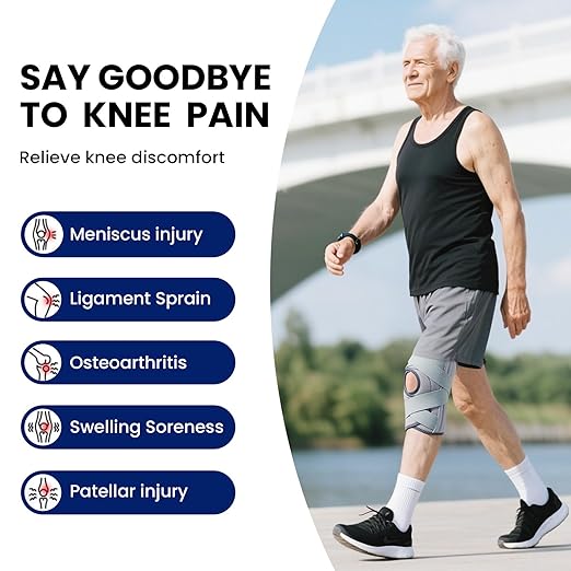 Galvaran Knee Brace for Men & Women - ACL, MCL, Meniscus Tear Support & Arthritis Pain Relief - Stabilizing Knee Braces Support with Side Stabilizers & Patella Gel Pad