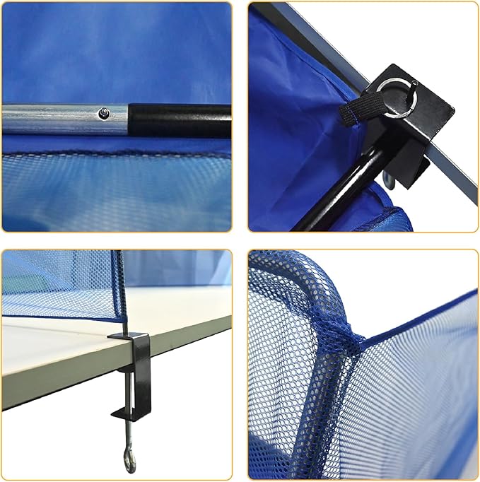 Table Tennis Ball Catch Net, Practice Net Multi-Ball Collection Net Training Tool, Table Tennis Robot for Serve Catcher Equipment for Ball Collection,Serve or Multi-Ball Training