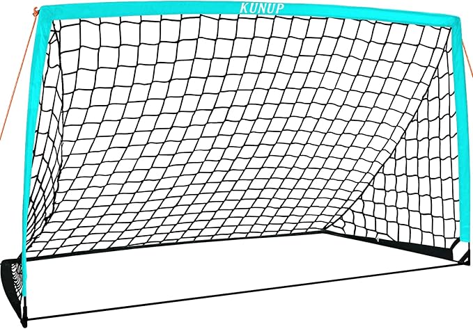 5×3 6x4 9x5 FT Portable Kids Soccer Goal for Backyard, Foldable Soccer Practice Net with Carrying Bag for Toddler Youth Adult Pop Up Soccer Training Equipment Indoor and Outdoor Sports Game