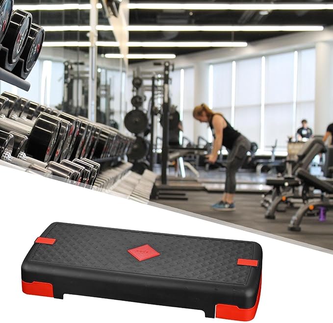 Generic Exercise Step Platform Aerobic Fitness Stepper Adjustable Workout Nonslip Textured Surface Training Load Bearing