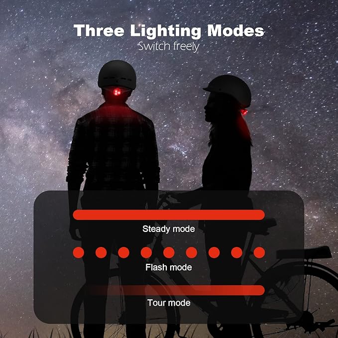 Bike Helmets for Adult, Retro Adustiable Helmets, Lightweight Bicycle Sporty Helmets