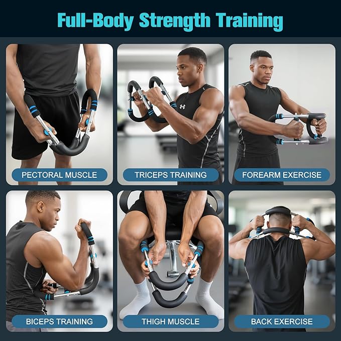 Relife Twister Arm Trainer,40-130lbs Arm Trainer for Forearms & Chest Muscle Training Workout,Adjustable Spring Resistance Chest Exercise, Portable Home Gym Strength Equipment for Men & Women