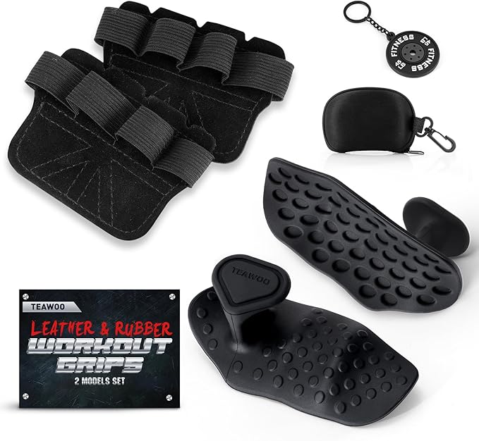 Anti-Slip Workout Grips, Ergonomic Palm Protection for Weight Lifting, Pull-Ups & Gym Training