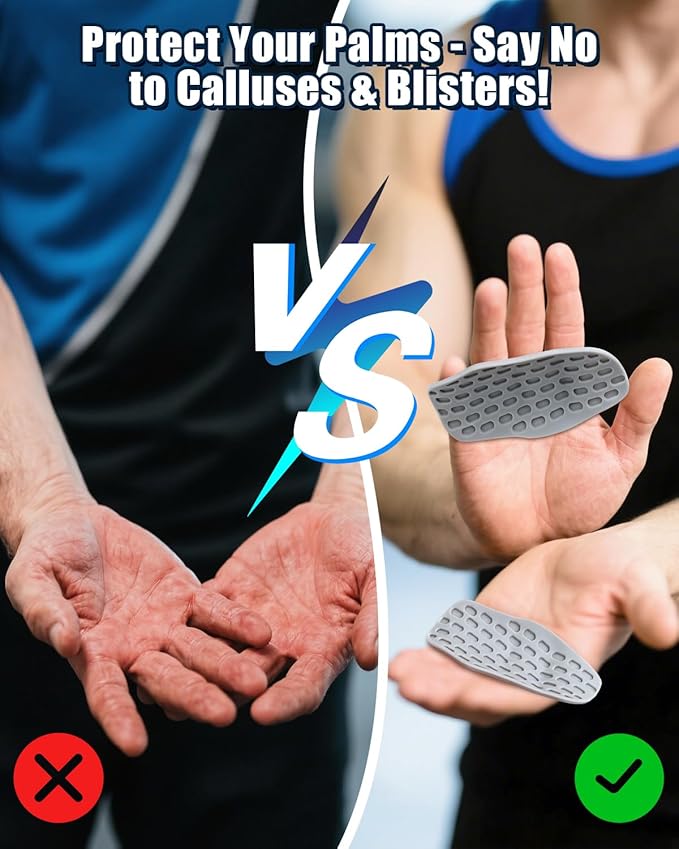 Versa Grips High Grip Silicone Workout Gloves for Men, Women, Fingerless Weight Lifting case for Pull-Ups, Deadlifts, Gym, Training Silicone Gloves Anti-Slip, Protection, Lightweight