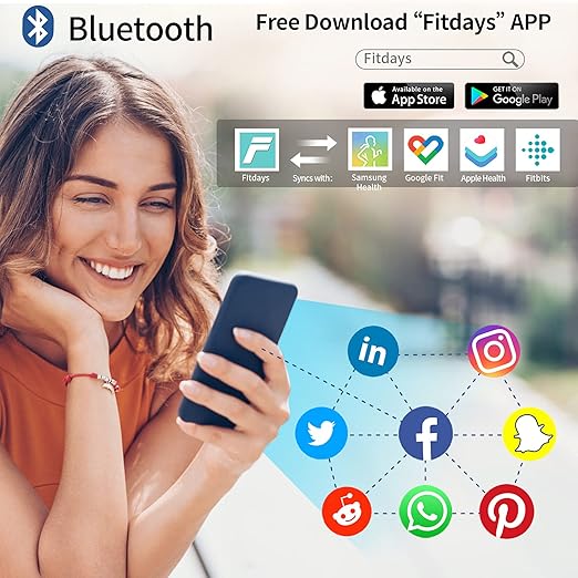 Scales for Body Weight and Fat, Lepulse Weight Scale, Digital Bathroom Scale with Body Fat and Water Weight, High Accurate Bluetooth BMI Smart Scale, 13 Body Composition Analyzer with Fitness App