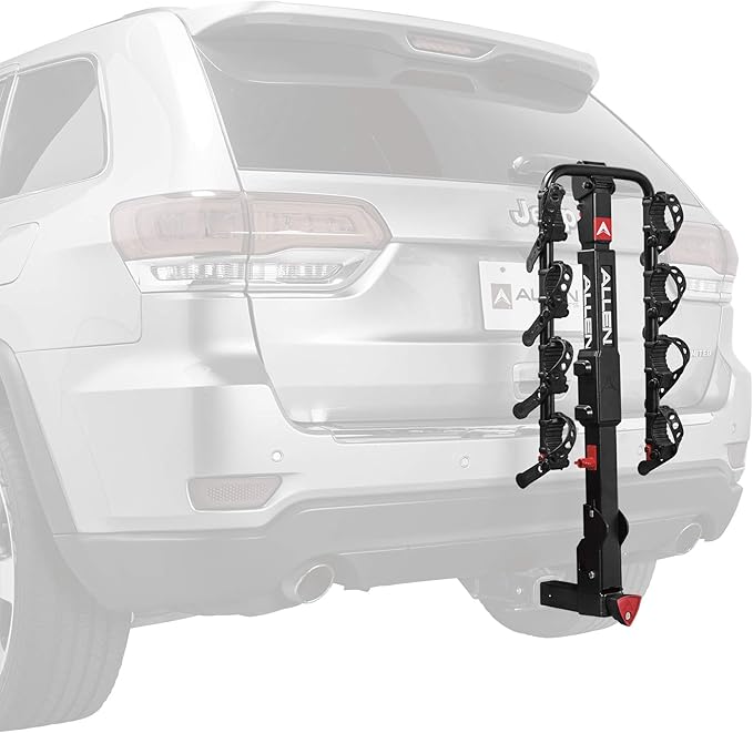 Allen Sports Premier Locking Quick Release 4-Bike Carrier for 2 in. Hitch, Black