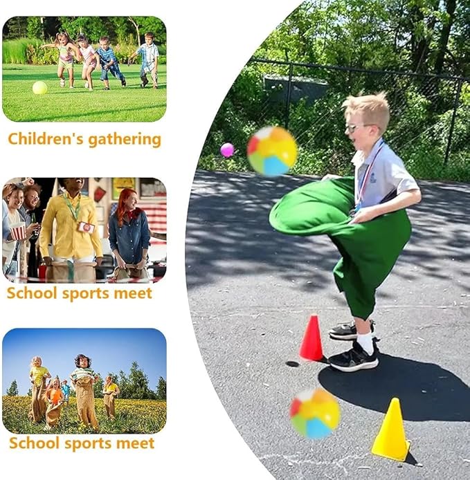 Granny Pants Yard Game, 2Pcs Granny Pants Outdoor Party Game Granny Pants Outdoor Game with 8 Bouncy Balls and Pump Fun Family Reunion & Adult Yard Games for Groups