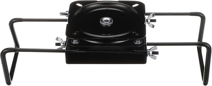 Attwood 15700-3 Seat Mount, Clamp-On With Swivel, Adjusts from 7 ½ inches to 18 inches, Black, Powder-Coated Steel