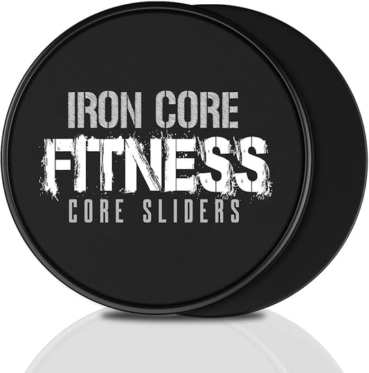 Core Sliders for Working Out, Dual Sided Exercise Gliding Discs for Use on All Surfaces, Ultimate Core Trainer, Light and Portable, Gym & Home Total Body Workout Equipment