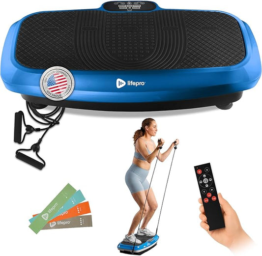 Lifepro Vibration Plate Exercise Machine with Magnetic Acupoints - Full Body Vibration Platform for Beginners and Recovery - Ideal Lymphatic Drainage Massager for Muscle Toning and Overall Fitness