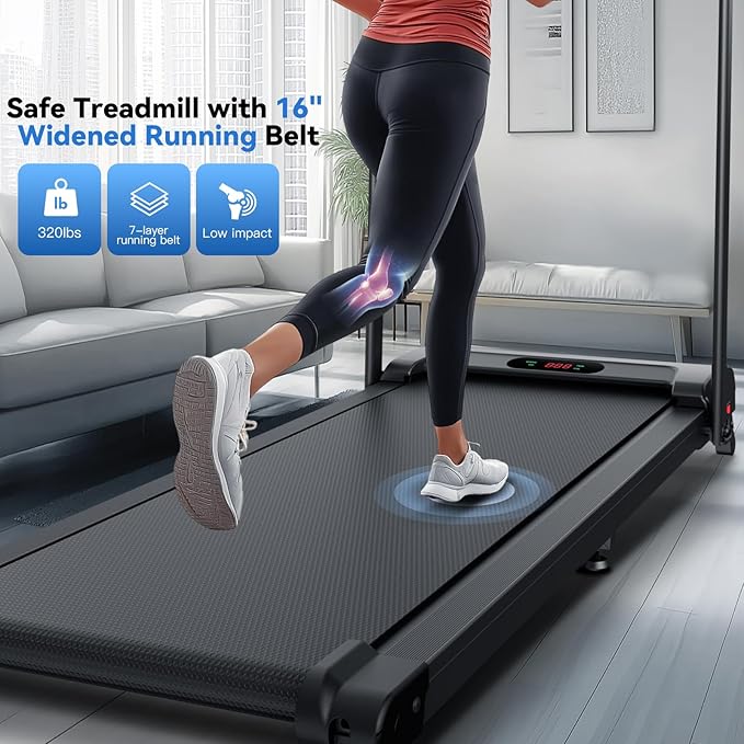 ANCHEER 4 in 1 Under Desk Treadmill with Incline - 2s Folding/Max 300 lb Capacity Walking Pad - Compact Electric Treadmill for Home, Gym, or Office with LED Touch Screen and Remote Control