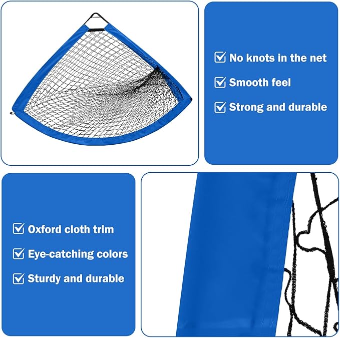 6x4 FT Kids Soccer Goals for Backyard - 2 Pack Soccer Nets, Portable Pop Up Goal Set with Training Mat, Cones, Target & Ball - Soccer Training Equipment Gift for Boys/Girls Ages 3-12