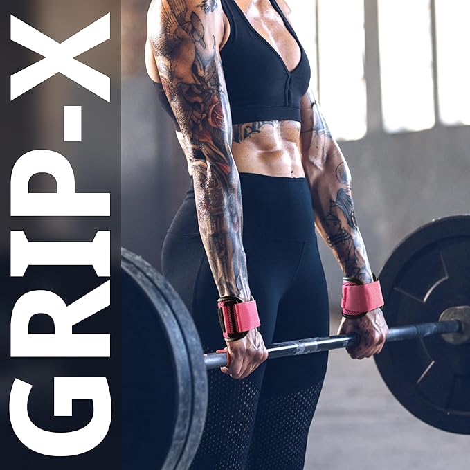 Premium Weight Lifting Hooks (Pair) - Heavy Duty Hand Grip and Wrist Straps Support - 9 mm Neoprene Padded for Deadlifts, Pull Ups, and Shrugs - Durable Workout Accessories for Men and Women