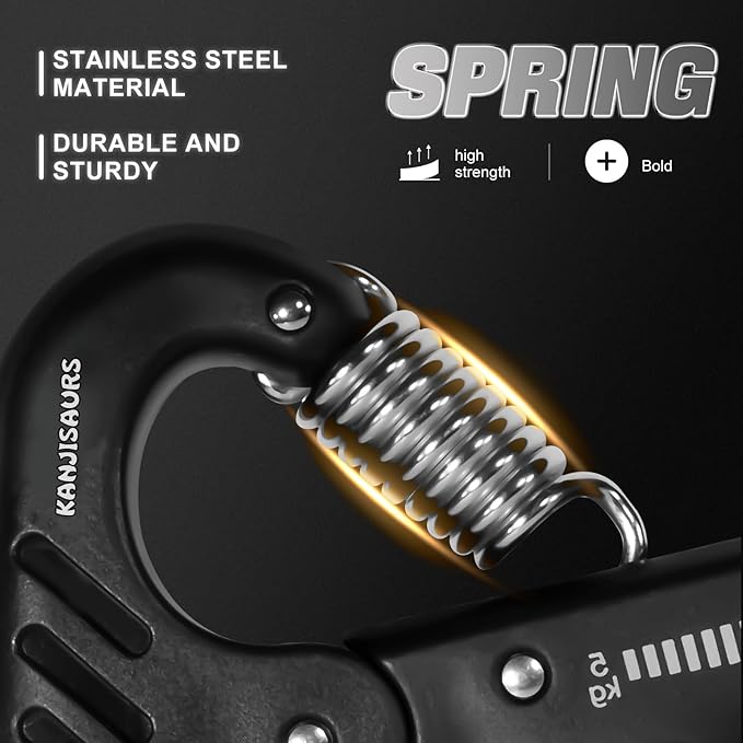 Grip Strength Trainer,Adjustable Resistance Forearm Strengthener,Five Fingers Hand Grips Strengthener with Digital Counter, Handgrip Strength Trainer, Hand Workout Grip