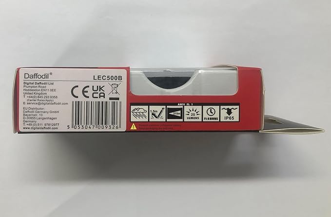 USB Rechargeable LED Bike Tail Light – Daffodil LEC500 - Bright Cycling Safety Flashlight, 5 Lighting Modes, Waterproof Bicycle Light