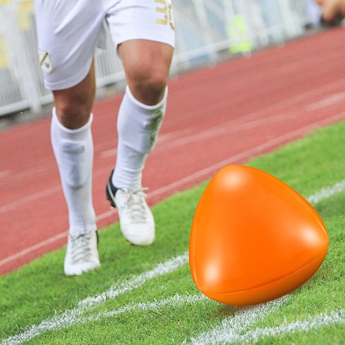 Soulchen 3 Pack Soccer Reflex & Reaction Ball Goalkeeper Reaction Training Reflex Ball Triangular Shape Goalie Soccer Training Equipment for Agility and Speed Improvement