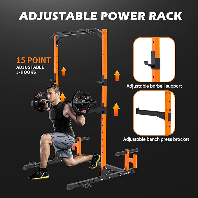 leikefitness Multifunction Power Tower Exercise Equipment,Pull Up Dip Station,Height Adjustable for Home Gym Strength Training Fitness Equipment,Dip Stands,Pull Up Bars,Push Up Bars,VKR