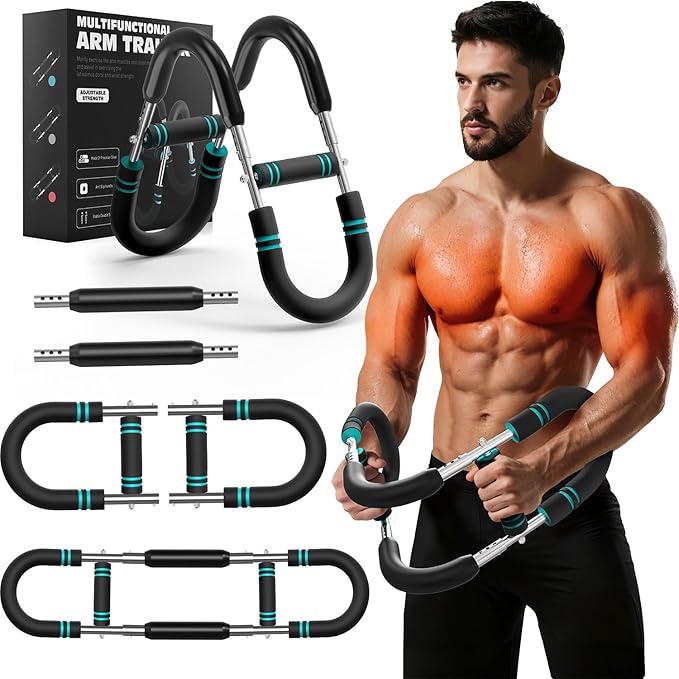 eWonLife Twister Arm Trainer - Adjustable 6 Resistance Level Arm & Chest Workout Equipment for Man Women Arm Trainer Chest Exerciser Portable Home Gym Equipment for Strengthen Upper Body