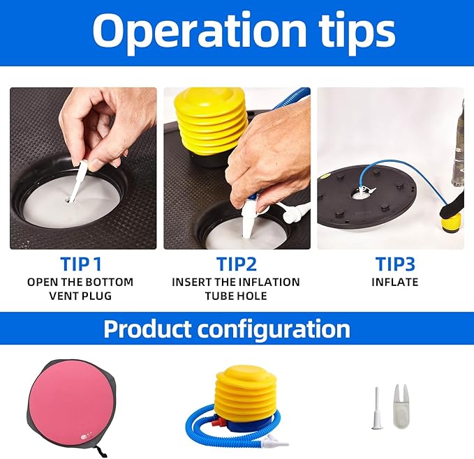 Balance Ball Home Workout Equipment, 27.5/31.5 inch Exercise Ball Balance Trainer, Stability Ball for Exercise, Half Balance Ball Strength Training Equipment for Cardio and Core Training