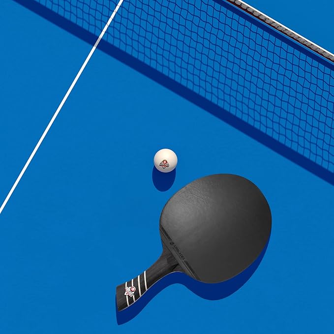 The Peace Maker ALC - Professional Ping Pong Paddle - Carbon Fiber Table Tennis Racket Producing Maximum Spin & Control for All Levels - Hard Carry Case & Ergonomic Handle.