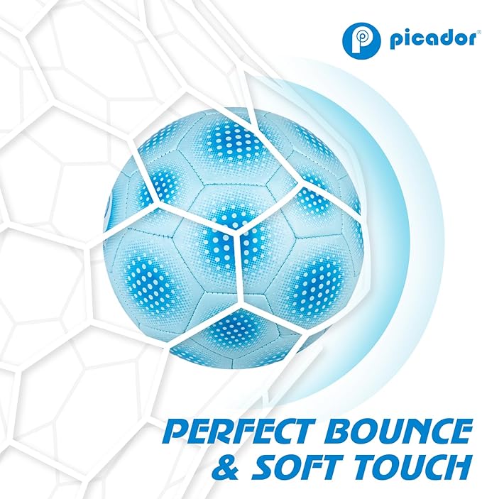 Size 4 Soccer Ball, Kids Soccer Balls for Girls Boys Youth Children Training Backyard School Indoor Outdoor Ball with Pump Gift