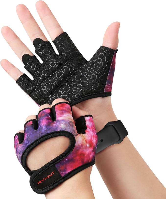 Minimal Weight Lifting Gloves,Short Micro Workout Gloves Grip Pads with Full Palm Protection & Extra Grip for Men Women Weightlifting,Gym,Exercise Training