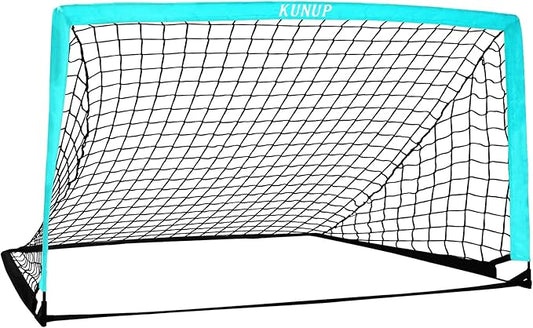 5×3 6x4 9x5 FT Portable Kids Soccer Goal for Backyard, Foldable Soccer Practice Net with Carrying Bag for Toddler Youth Adult Pop Up Soccer Training Equipment Indoor and Outdoor Sports Game