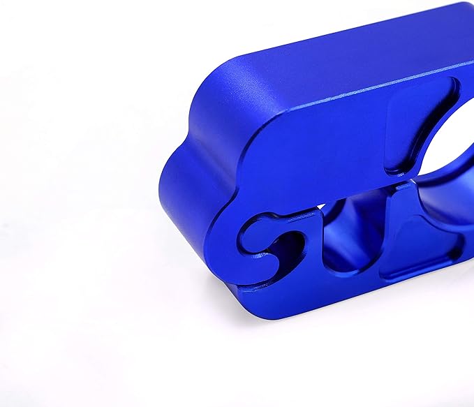 BAIONE Motorcycle Grip Lock Handlebar Throttle Security Lock Anti-Theft Scooters fit for ATV Motorcycles Dirt Street Bike (Blue)