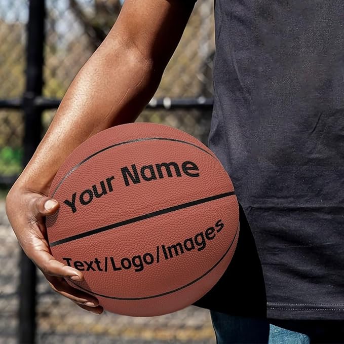 Personalized Basketball Leather Basketball Custom Basketball with Your Personalized Pictures Text Sports Equipment
