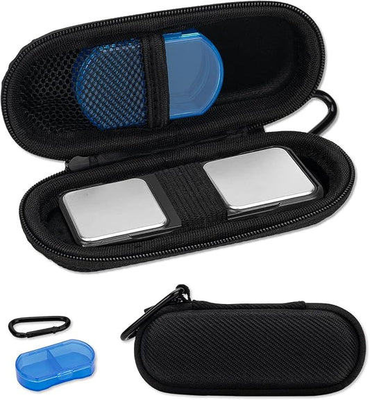 Case for Kardiamobile EKG Monitor, Compatible with Kardiamobile EKG Heart Monitor, Hard Travel Box for Alivecor Kardia Mobile 6L, Pill Box and Carabiner Clip Included