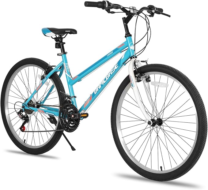 Hiland Adult 26 Inch Mountain Bike, Mens and Womens Bicycle with 21 Speed, High-Carbon Steel Frame Mountain Bicycle, Sport MTB for Men Women