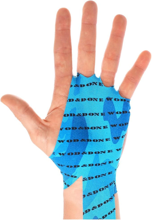 WOD&DONE Custom Hand Protection Athletic Tape Grips for Pullups, Functional Fitness, Gymnastics
