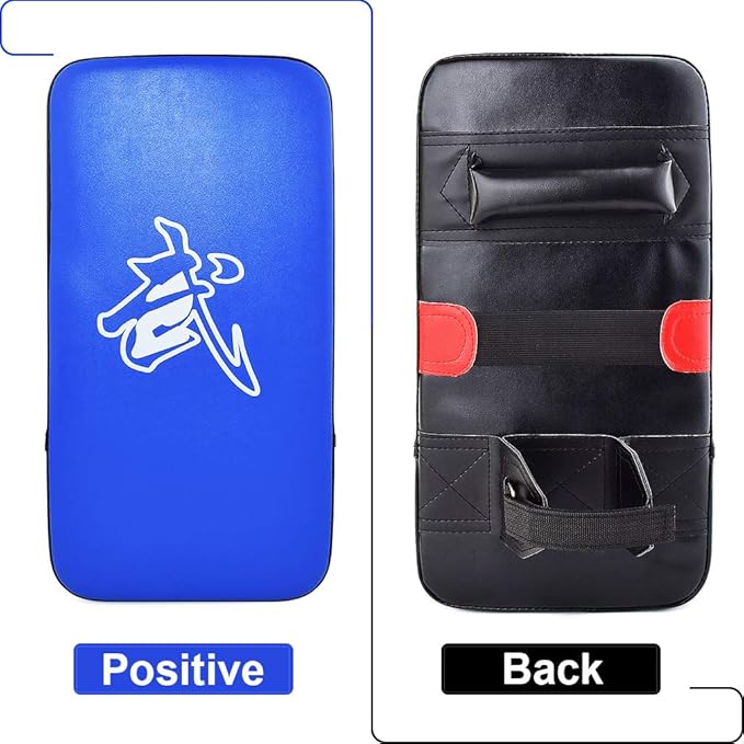 TLBTEK Taekwondo Kick Shield - Muay Thai MMA Karate Kickboxing Training Pads - Curved Leather Strike Shield