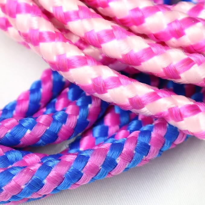 GiftExpress Adjustable Size Colorful Jump Rope for Kids and Teens - Outdoor Indoor Fun Games Skipping Rope Exercise Fitness Activity and Party Favor