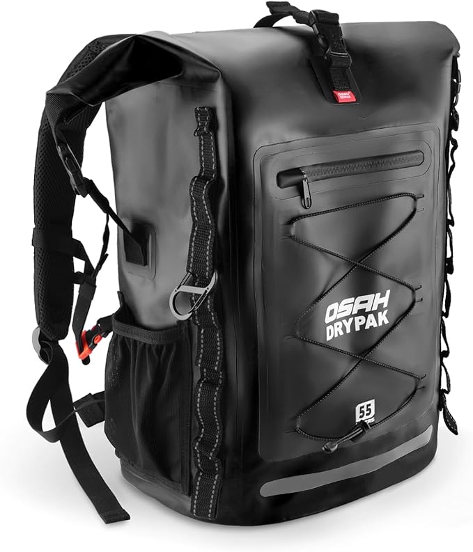 Waterproof Backpack Dry Bag 35L/55L/85L – Heavy Duty Roll-Top Hiking Backpack for Travel, Kayaking, Boating, Camping, Rafting and Fishing