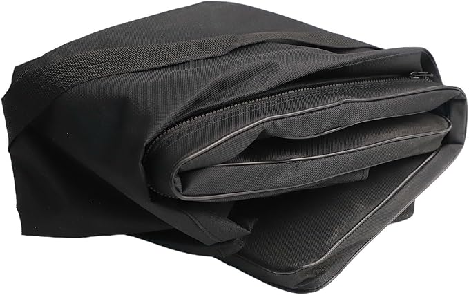 Bench Seat Cover 420D Oxford Seat Storage Bag for Kayak Inflatable Boat, Dinghy Boat Seat Cushion and Underseat Storage Bag with Pockets Grey Thick Sponge Seat Bench Cushion(Black 95cm)