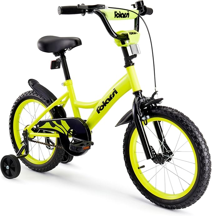 Kids Bike 14 16 18 Inch Bicycle for 3-9 Years Boys Girls Bike，Children's Bicycle with Bell Training Wheels, Multiple Colors