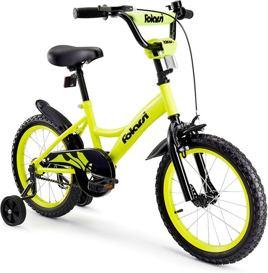 Kids Bike 14 16 18 Inch Bicycle for 3-9 Years Boys Girls Bike，Children's Bicycle with Bell Training Wheels, Multiple Colors