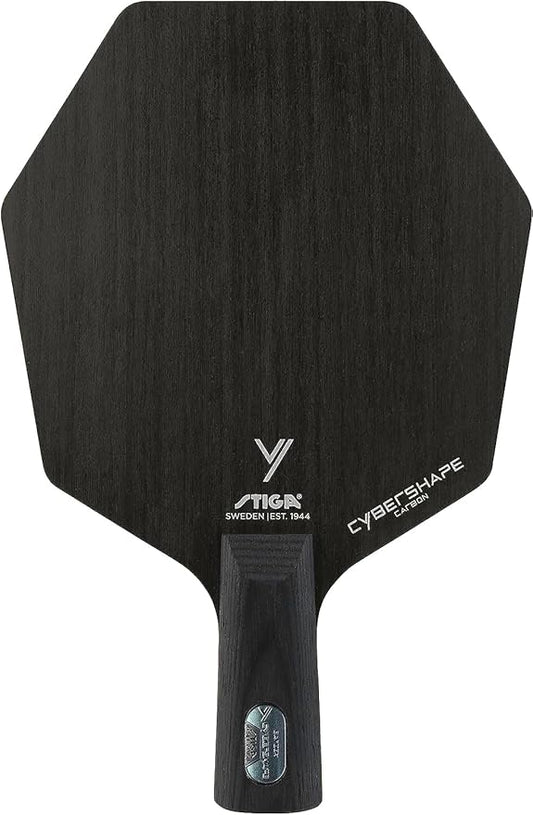 Stiga Cybershape Carbon Table Tennis Blade | Ping Pong Paddle - Unique Design for Larger Hitting Area & Increased Control - Competition Approved