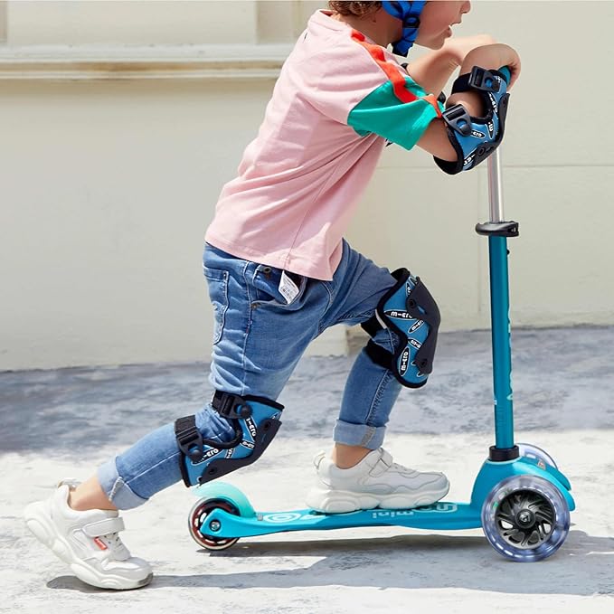 Micro Kickboard - Mini Deluxe Foldable LED Scooter, 3-Wheeled, Lean-to-Steer, Swiss-Designed Micro Scooter with LED Light-Up Wheels, for Kids Ages 2-5