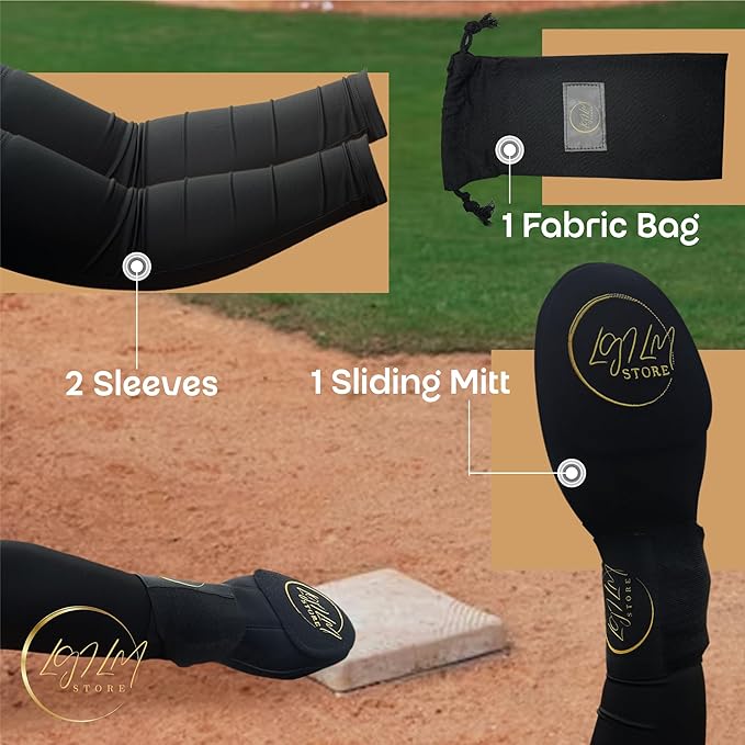 Sliding Mitt - Baseball & Softball - Ambidextrous - Large - Black - Youth
