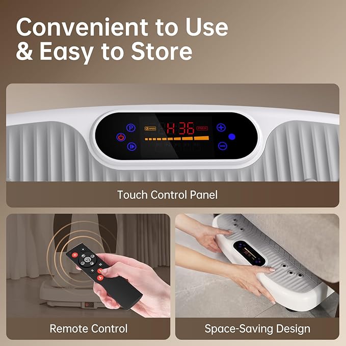 JOROTO Vibration Plate Exercise Machine, Vibration Platform Plate for Lymphatic Drainage & Weight Loss, Vibrating Plate Body Shaker Exercise Machine for Women Whole Body Workout