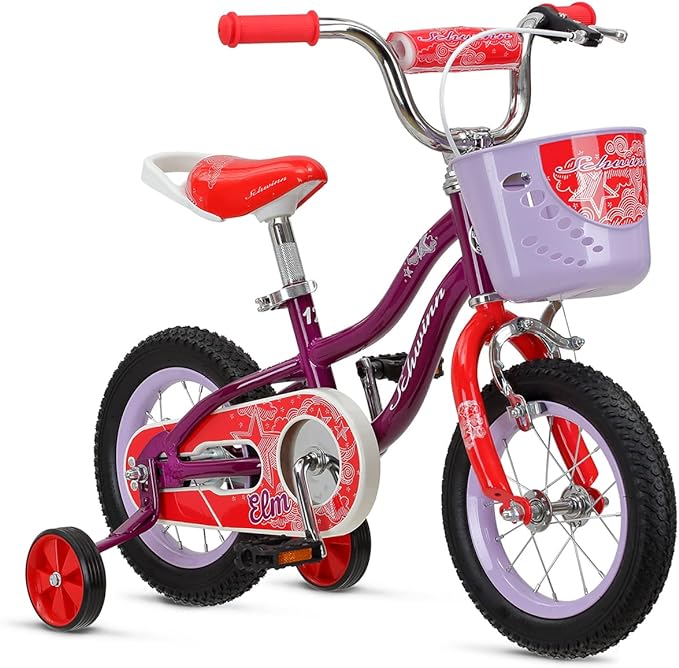 Schwinn Elm and Koen Bike or Balance Bike, 12-20 Inch Bike for Kids Ages 2-13, Black, Blue, Red, Teal, Pink or Purple, SmartStart Ergonomic Design, Adjustable Seat Grows with Child, Training Bicycle