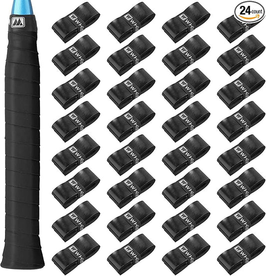 Jerify 24 Pieces Tennis Racket Grip Tape, Precut Badminton Racket Overgrips Tape with Velvety Comfort for Anti Slip and Absorbent Grip