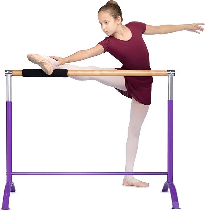 LeStage Ballet Barre - Portable Freestanding Adjustable Training Barre - Pro Series with Foam Protector and Elastic Stretching Strap
