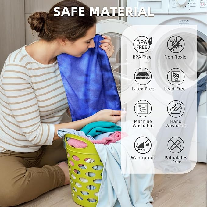 Wet Bag, Wet Dry Bag, Wet bag for swimsuit,Travel, Beach, Pool, Diapers, Dirty Yoga Gym Clothes, Waterproof Embedded Towel Wet Bag(Fleece)-Leakproof Wet Clothes Bag, Beach Travel Essentials