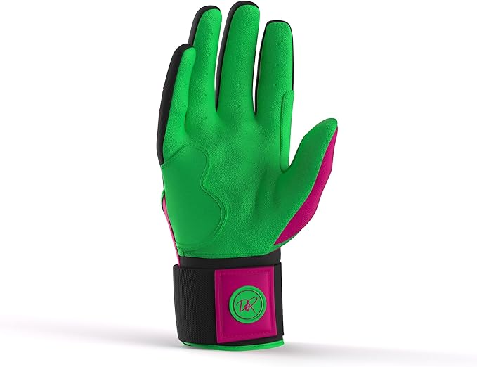 Drip & Rip Baller Series - Youth Batting Gloves + Adult Batting Gloves - for Softball and Baseball - Long Cuff Style for Men and Youth